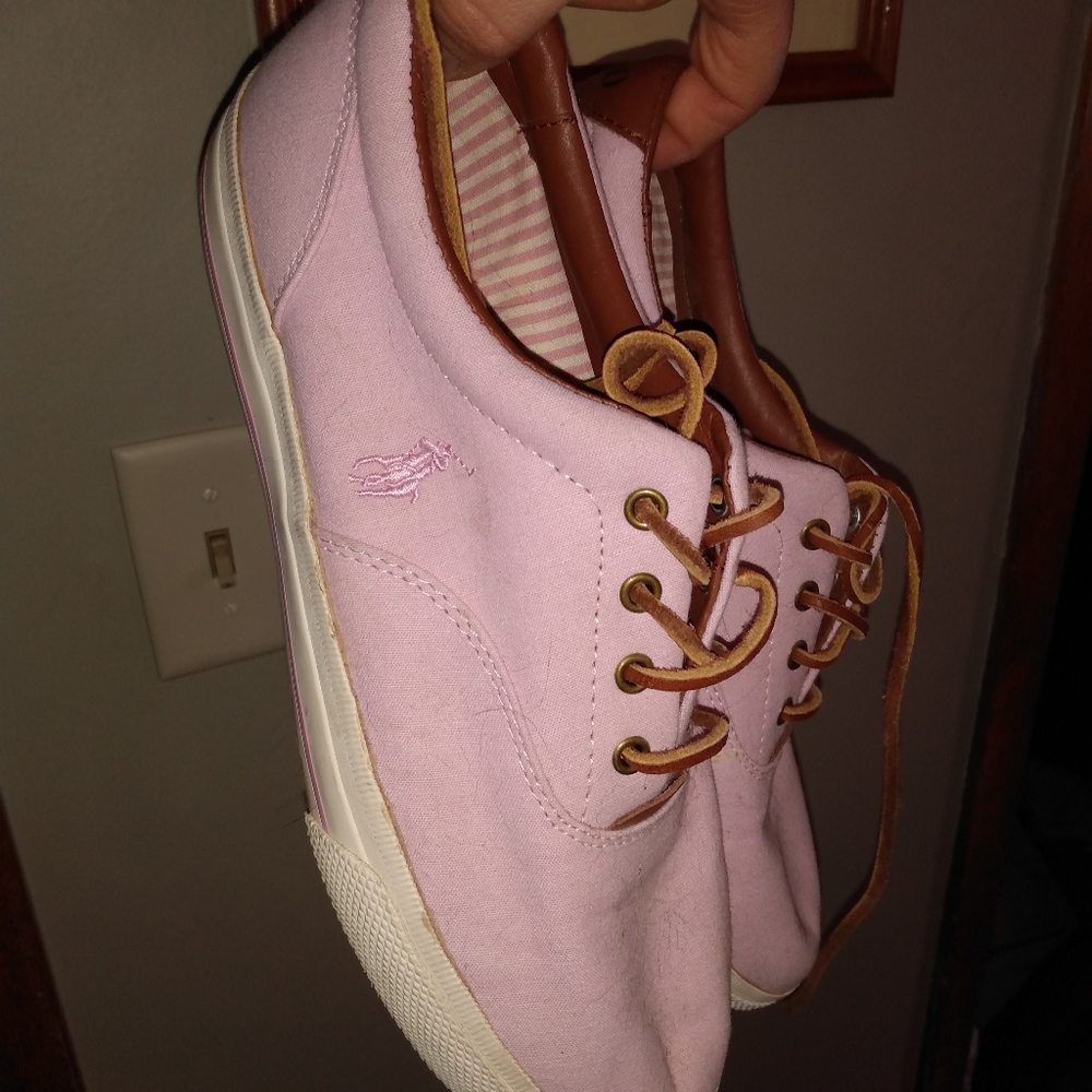 Light pink Ralph Lauren sneakers